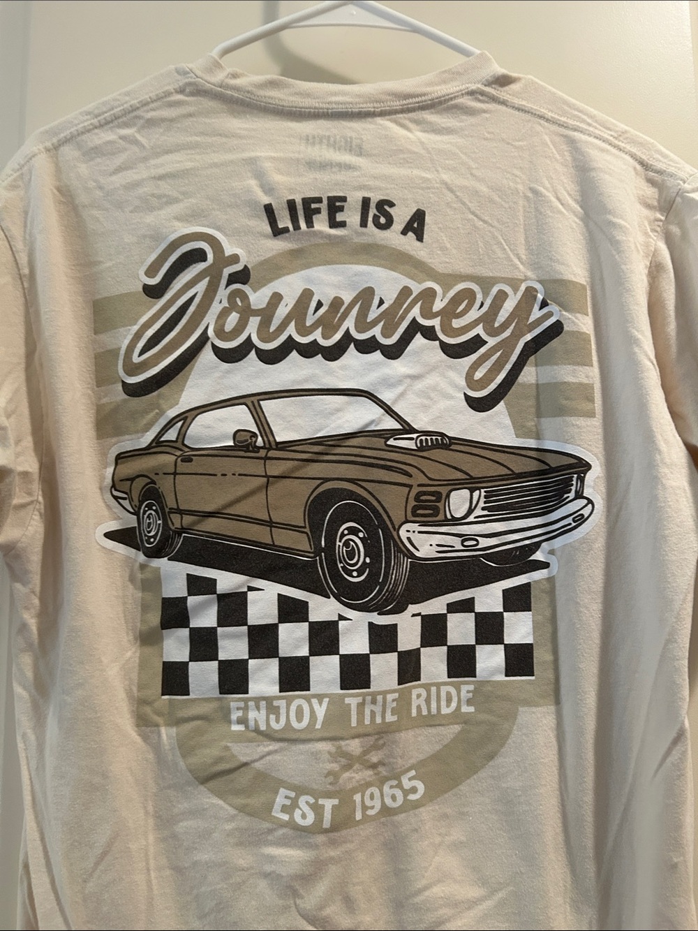 Eighth Avenue “Life Is A Journey”Enjoy the Ride graphic tee t-shirt men’s size L